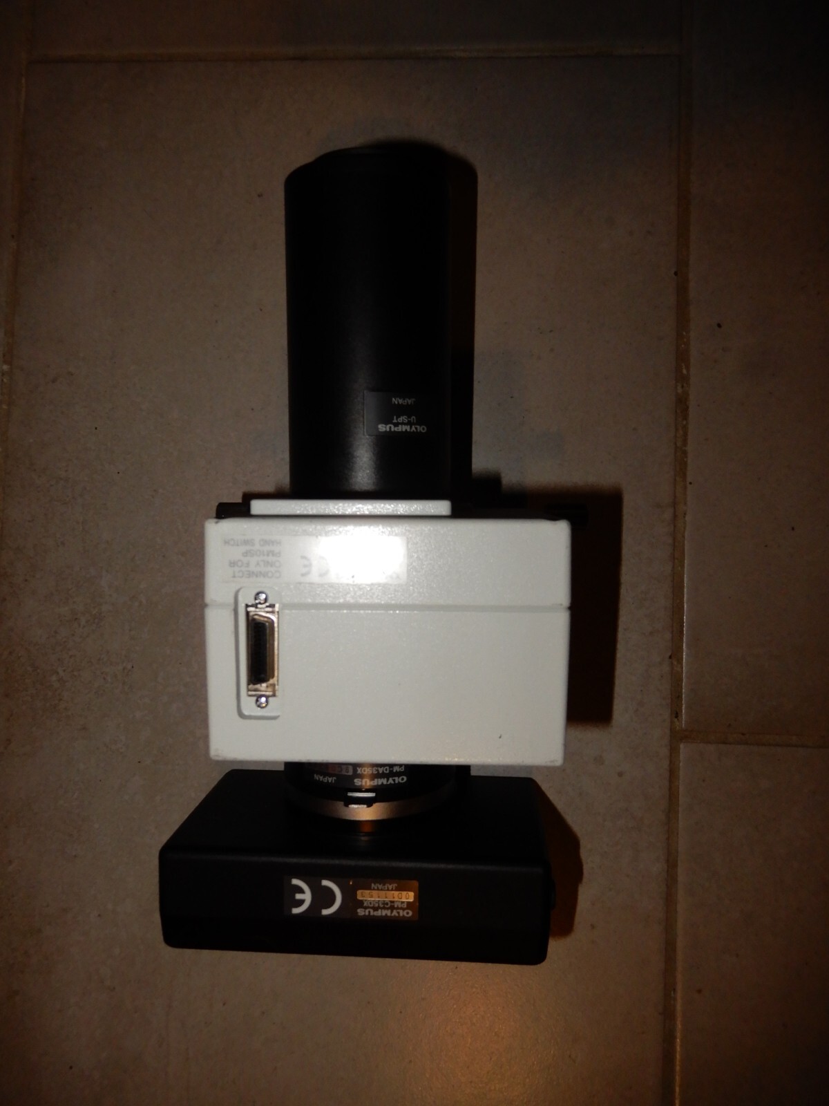 Olympus PM-C35DX 35MM Microscope Camera with PM-DA35DX Adapter and U-SPT Lens