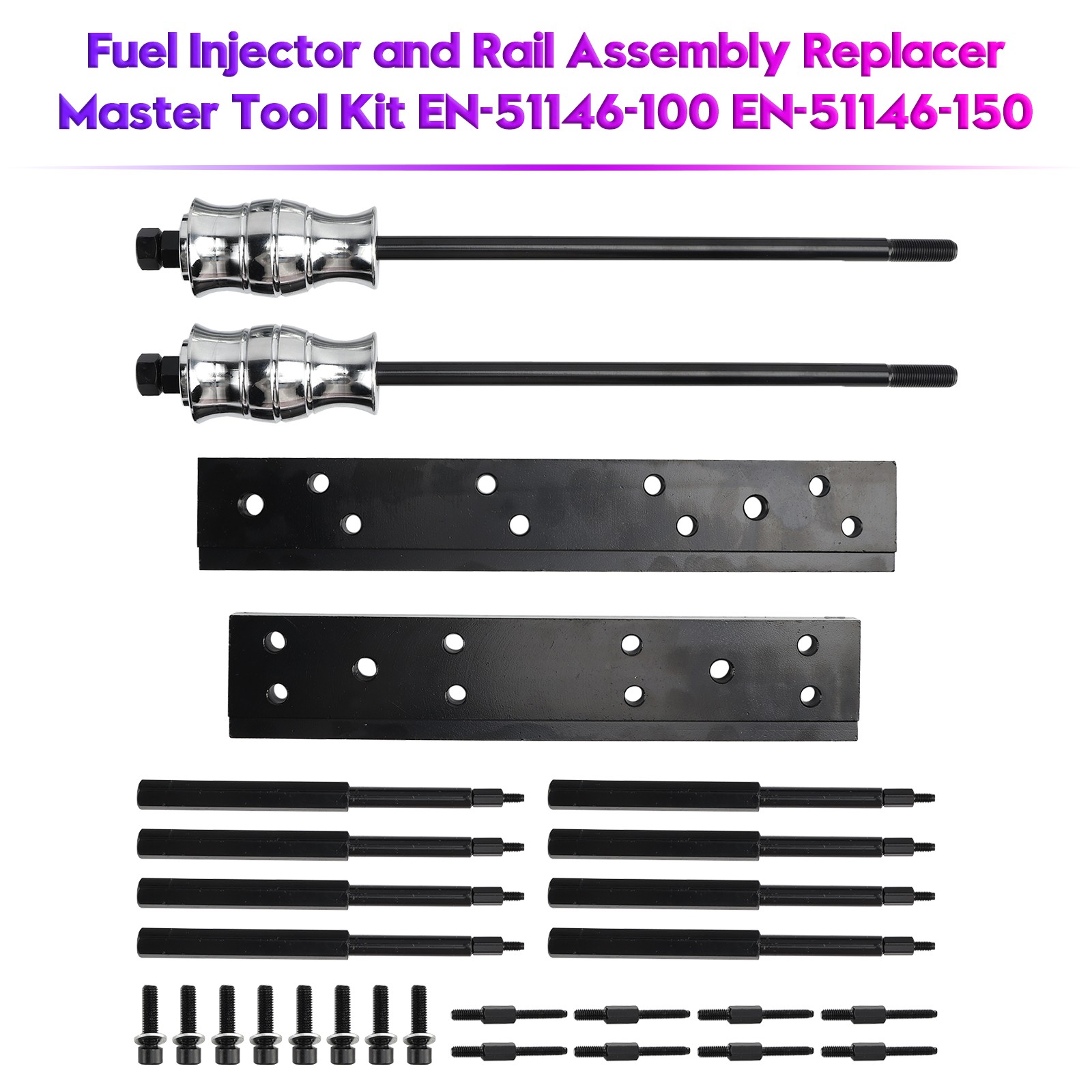 Fuel Injector & Rail Assembly Replacer Master Tool Kit EN-51146-150 EN-51146-100