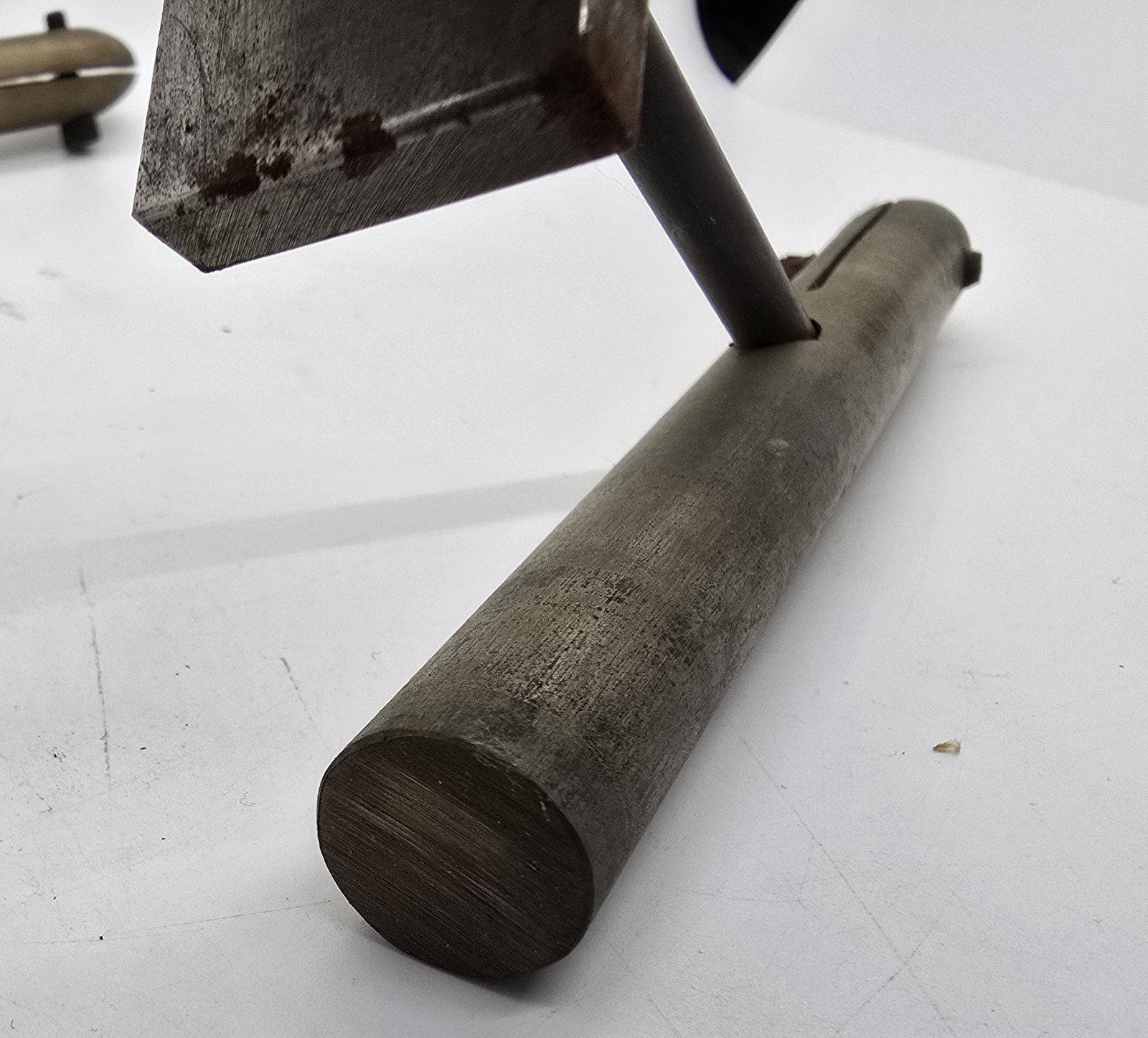Pair Of Very Old Fly Fishing Fly Tying Vise Clamps Iron & Brass