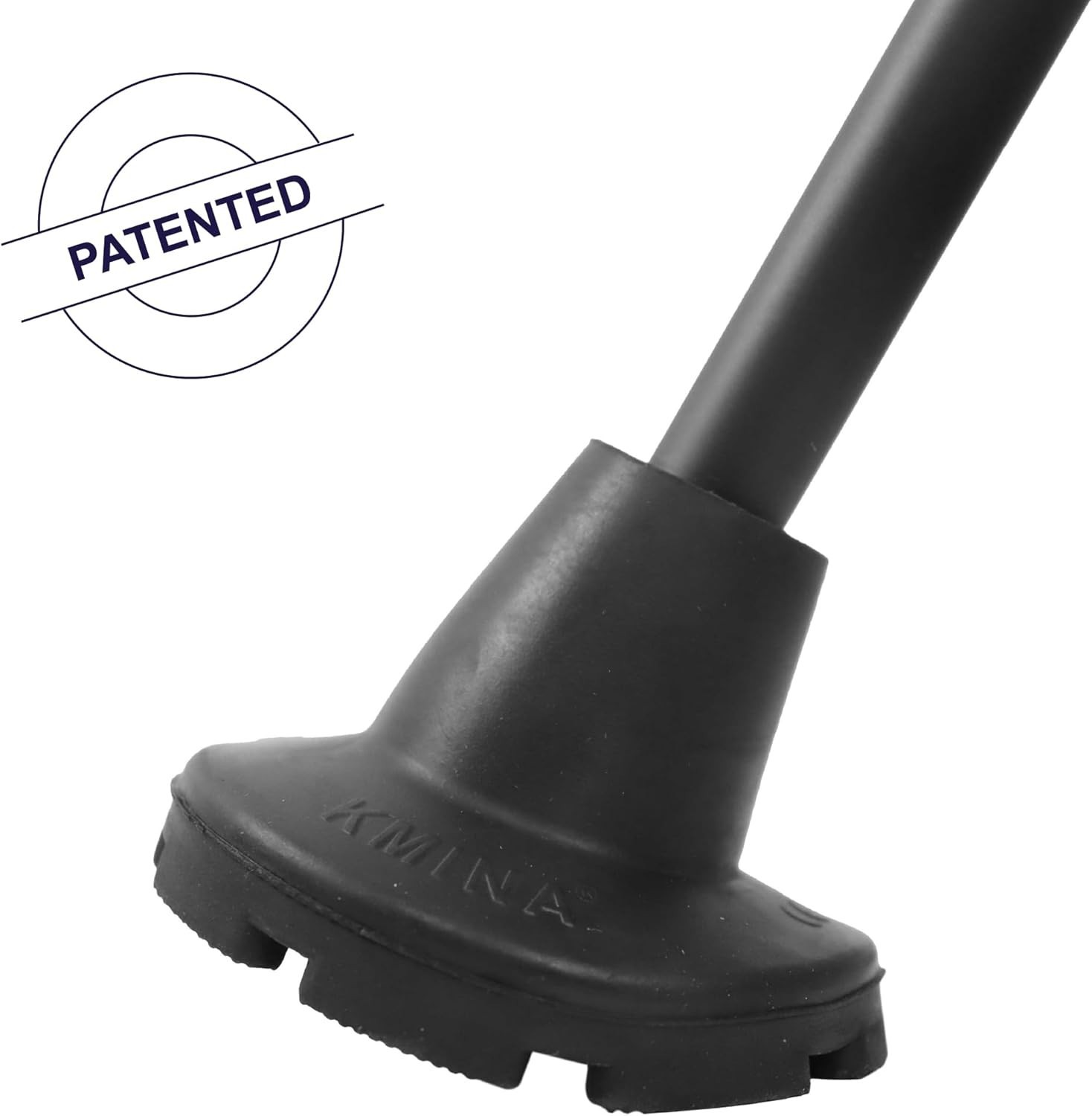 Wide Base 3/4 Inch Rubber Crutch Tips - Non-Slip & Cushioned for Maximum Support