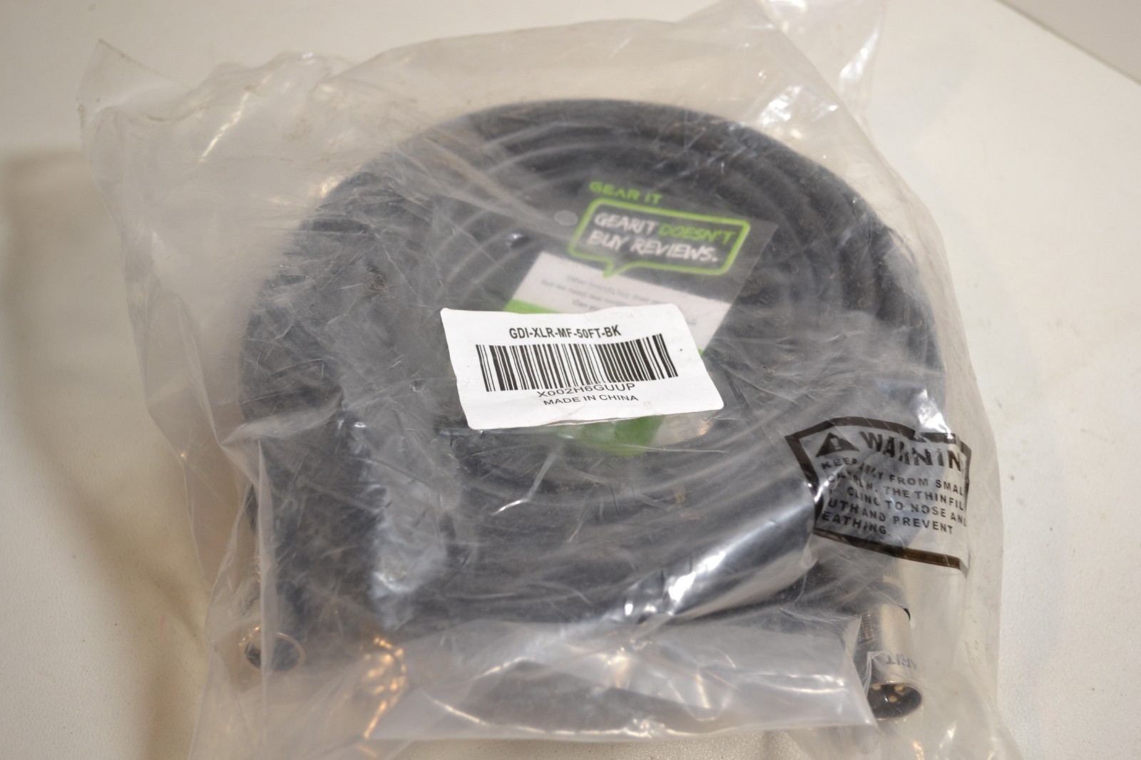 Gear It GDI-XLR-MF-50FT-BK Cable
