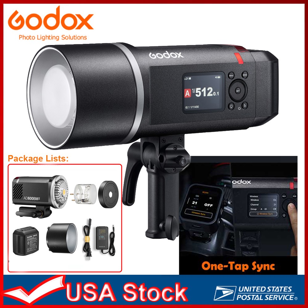 Godox AD600BMII Bowens Mount 600Ws Outdoor Studio Flash with 8940mAh Battery