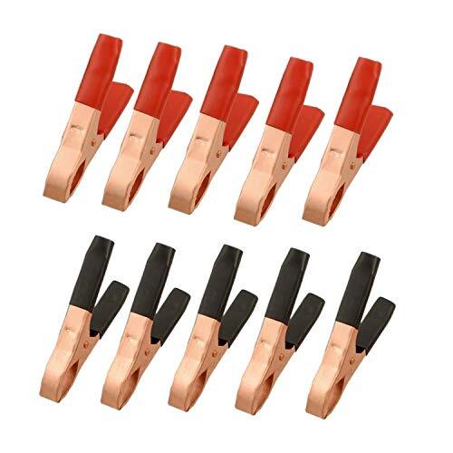 10 Pack Metal Alligator Clips Terminal Test Clamps 50A Electrical Battery Crocod