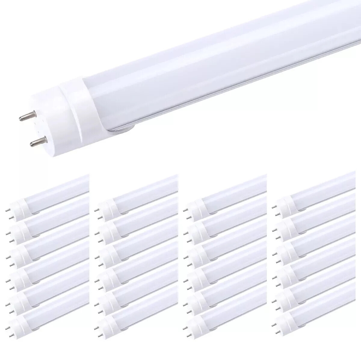 4FT T8 LED Tube Light Bulbs 22W G13 2-Pin 6500K Shop CFL Replacement 4-50pcs