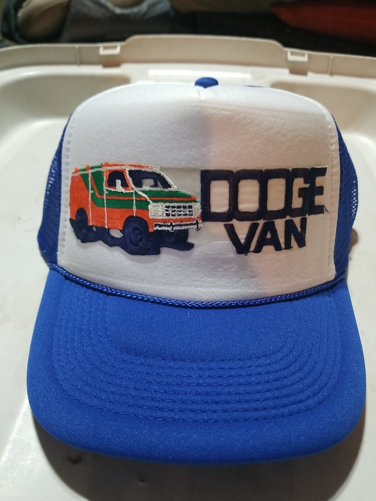 Vintage Trucker Dodge Van Motorcycles Baseball Mesh Cap Old School