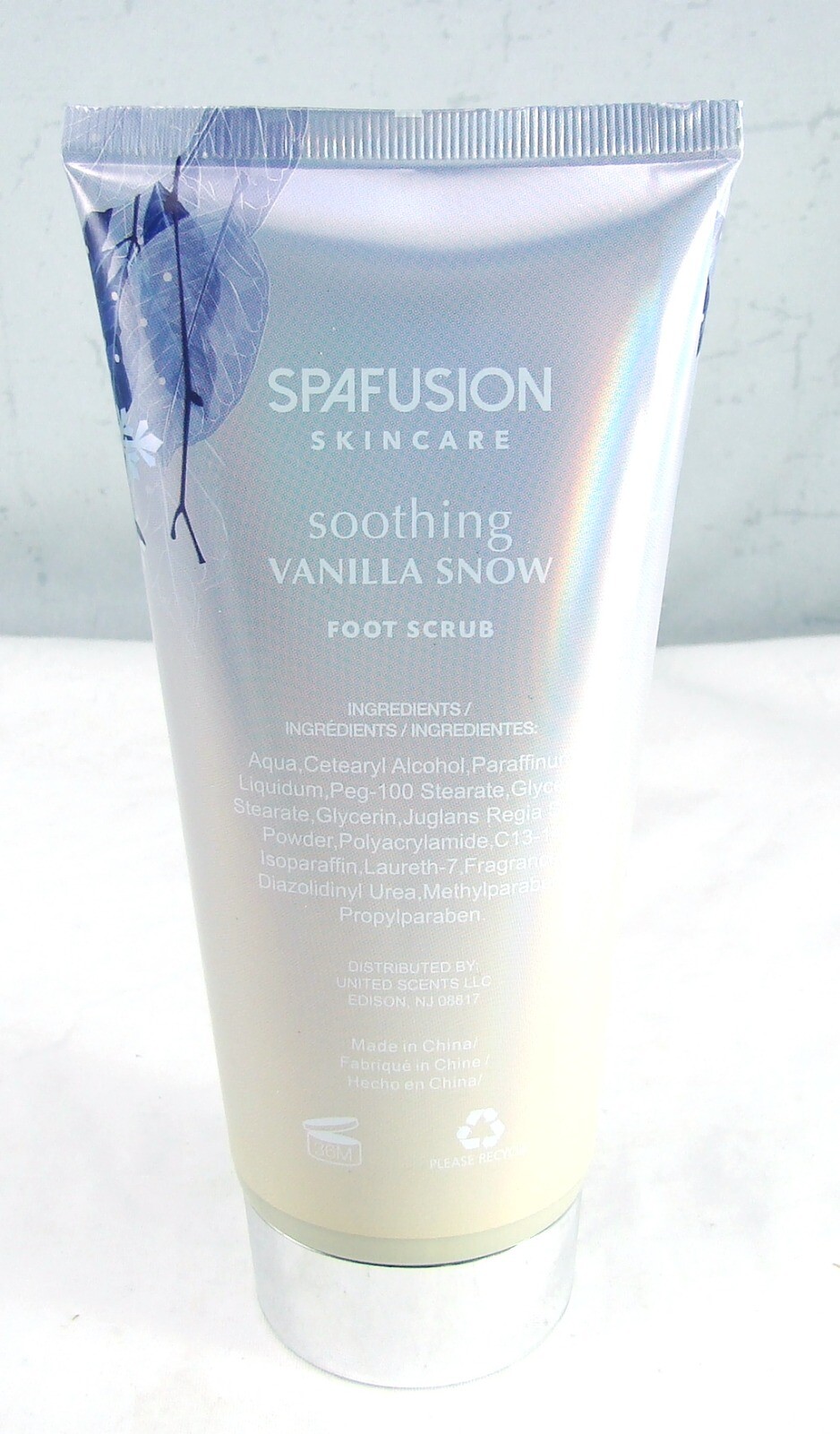 Spa Fusion VANILLA SNOW Foot Scrub 6 oz., 177 ml NEW NWOB