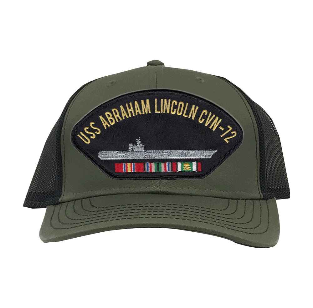 USS Abraham Lincoln CVN-72 Desert Storm Mesh Ball Cap Officially Licensed