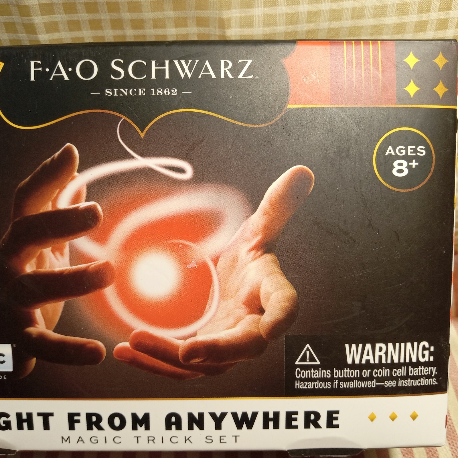 MAGIC TRICK SET NIB FAO Schwarz Lights From Anywhere Magic Light-Up  Ages 8+