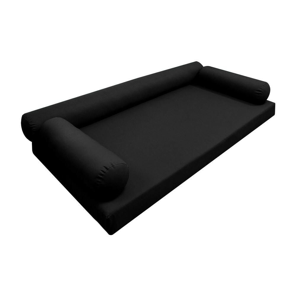 *COVER ONLY*-Style 6 Daybed Mattress Bolster Pillow Covers Knife Edge Crib-AD109
