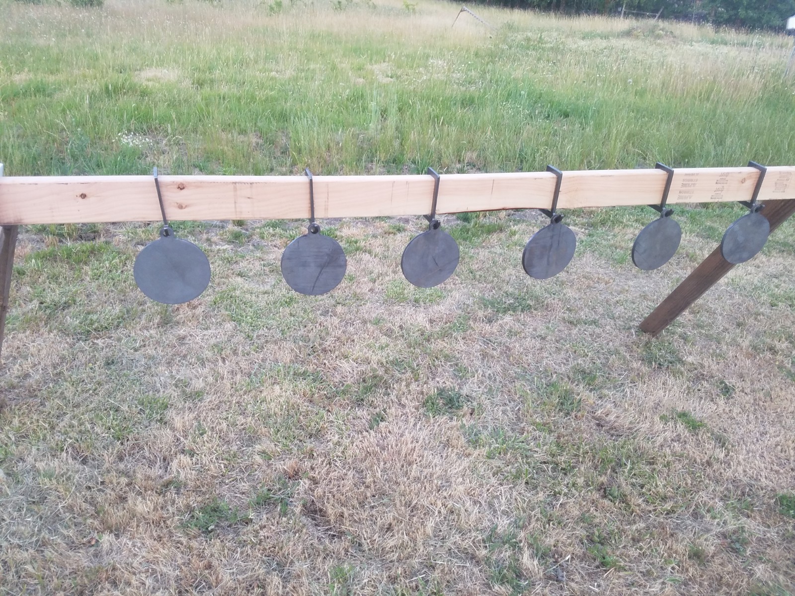 AR500 2 Gong Stand Kit for 2x4 W/Hooks