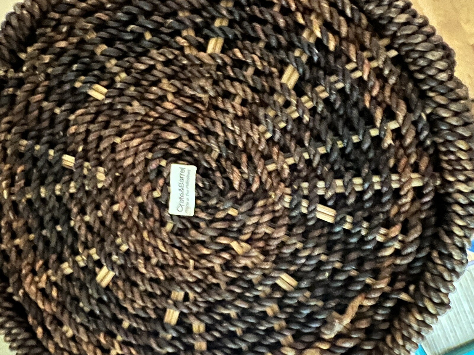 Crate And Barrel Large Floor Basket
