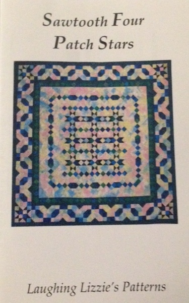 Sawtooth Four Patch Stars Quilt Pattern by Laughing Lizzie's Pattern