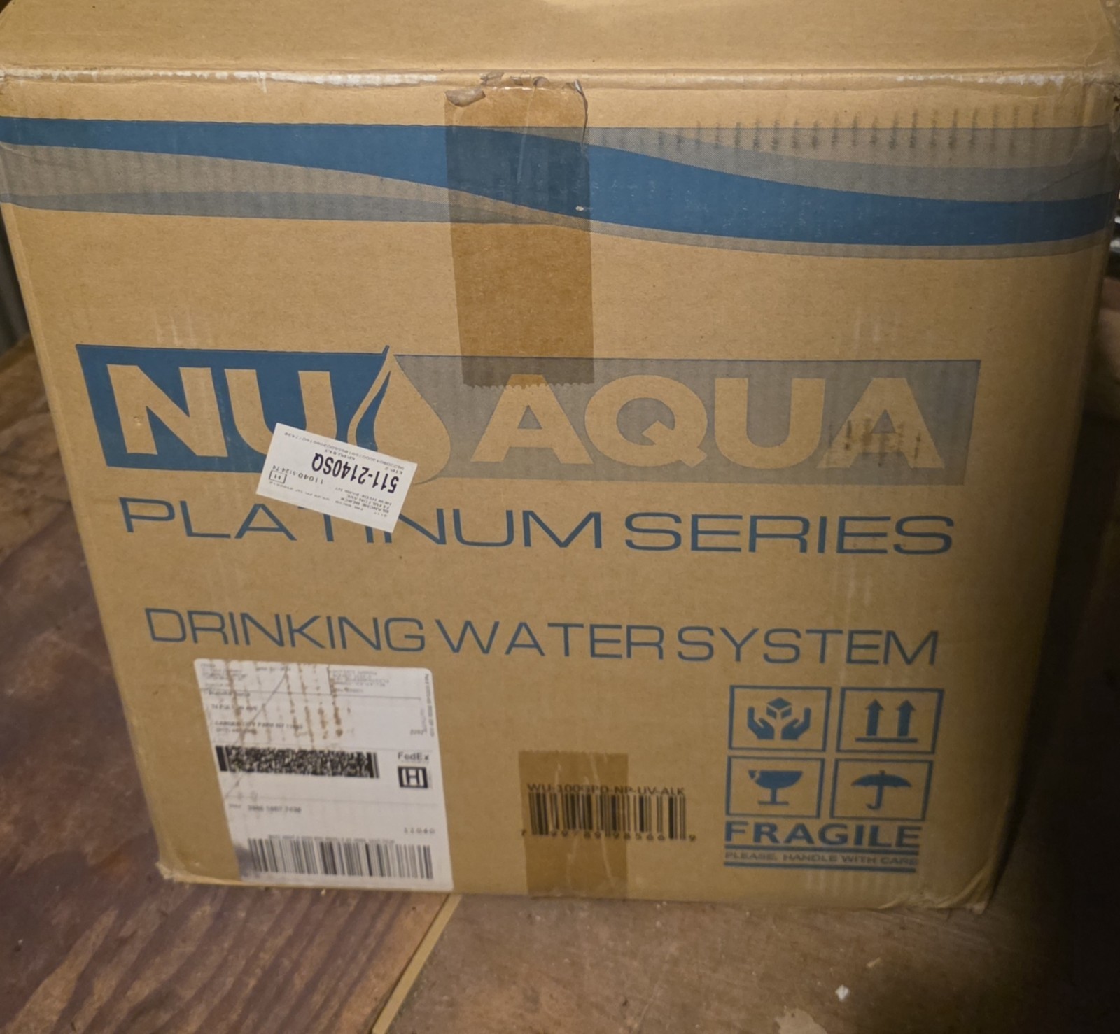 NU Aqua Platinum Series 7 Stage Alkaline and UV System MODEL WU-100GPD-NP-UV-ALK