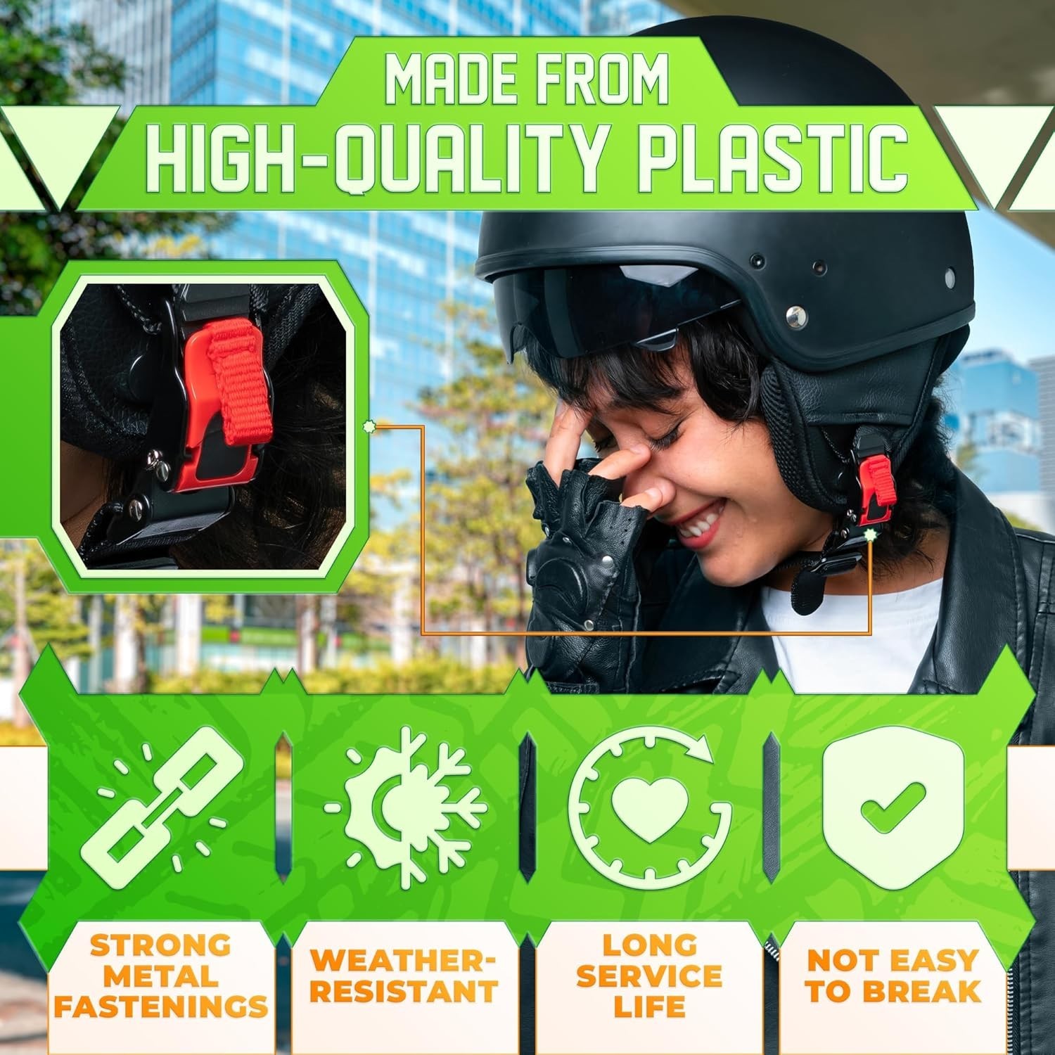 Versatile 3Pcs Helmet Quick Release Buckle Set - Easy Install for Outdoor Fun