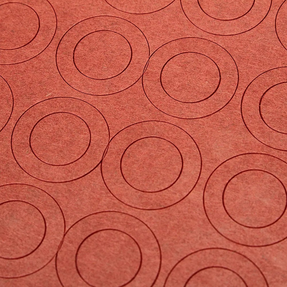 Insulators Paper Hollow Insulating Red 10mm 17mm 2 Sheets 200Pcs
