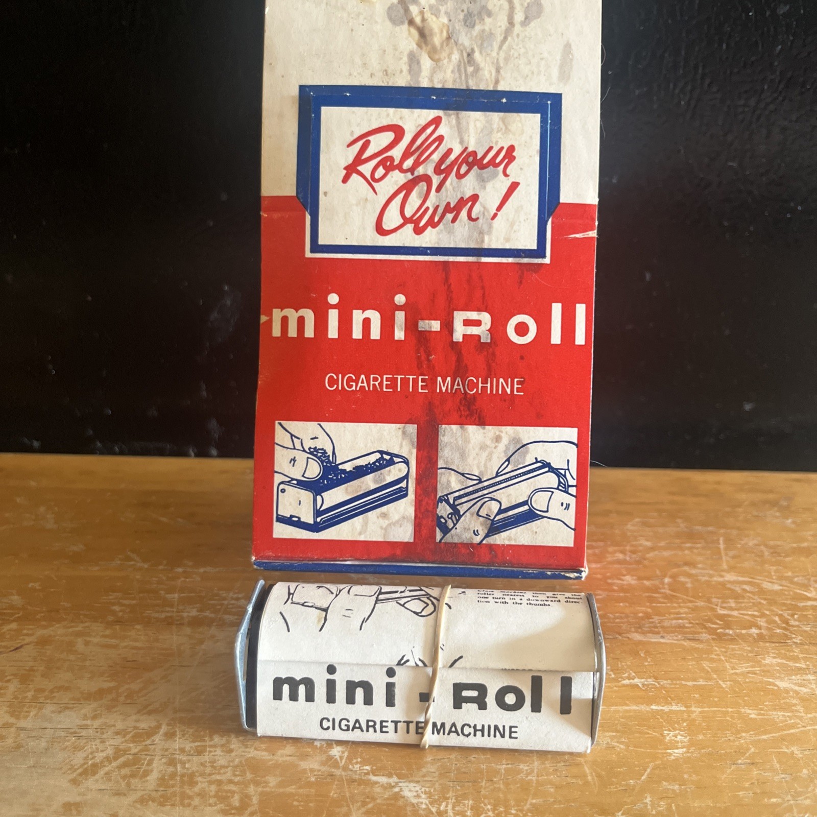 Vintage Mini Roll Cigarette Rolling Machine NOS