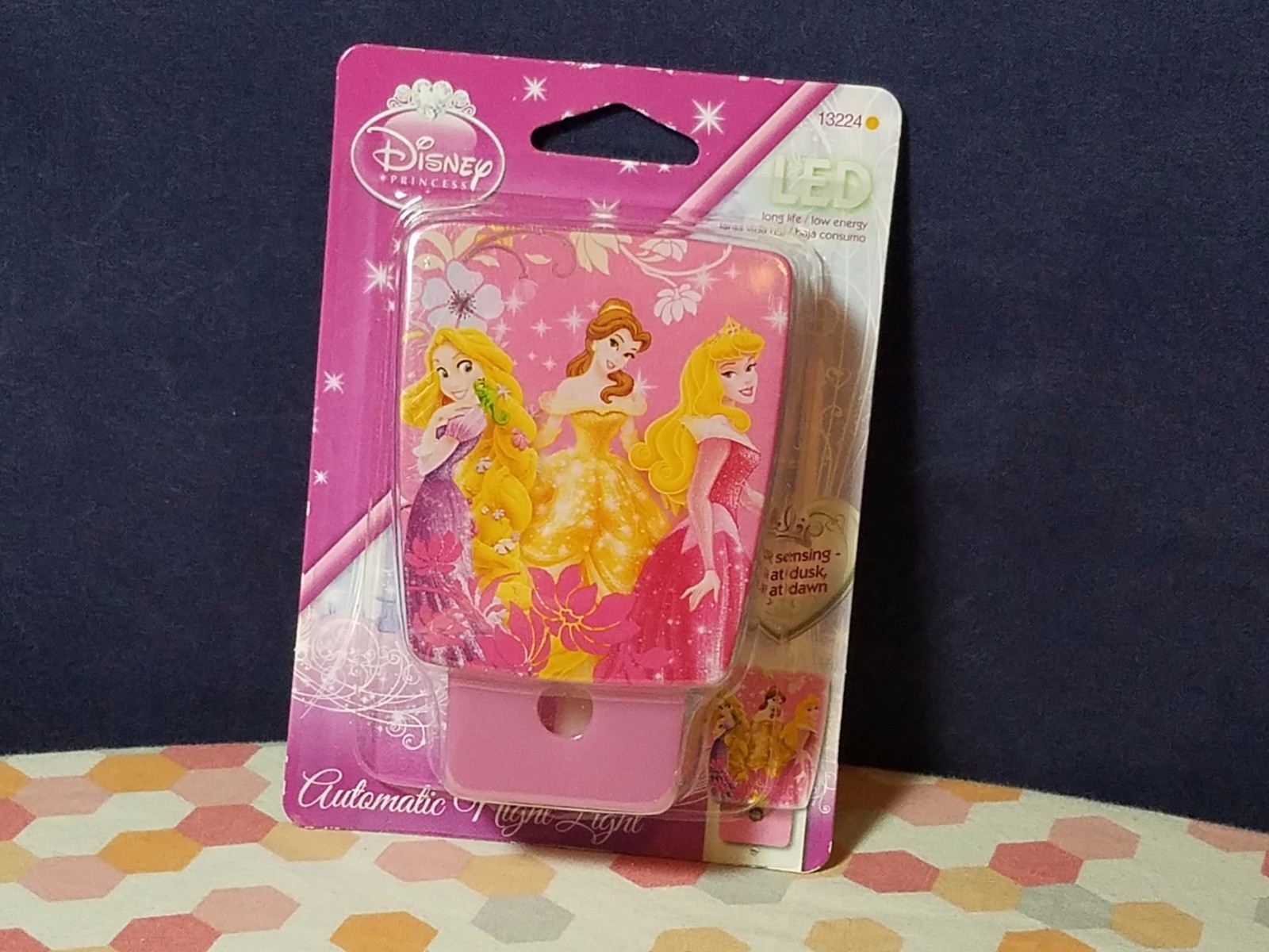 Disney Princess Kids LED Automatic Night Light On at Dusk Off at Dawn