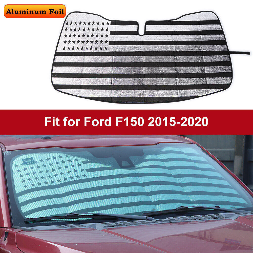 Front Windshield Sunshade Folding Sun Shade Visor Cover For Ford F150 2015-2020