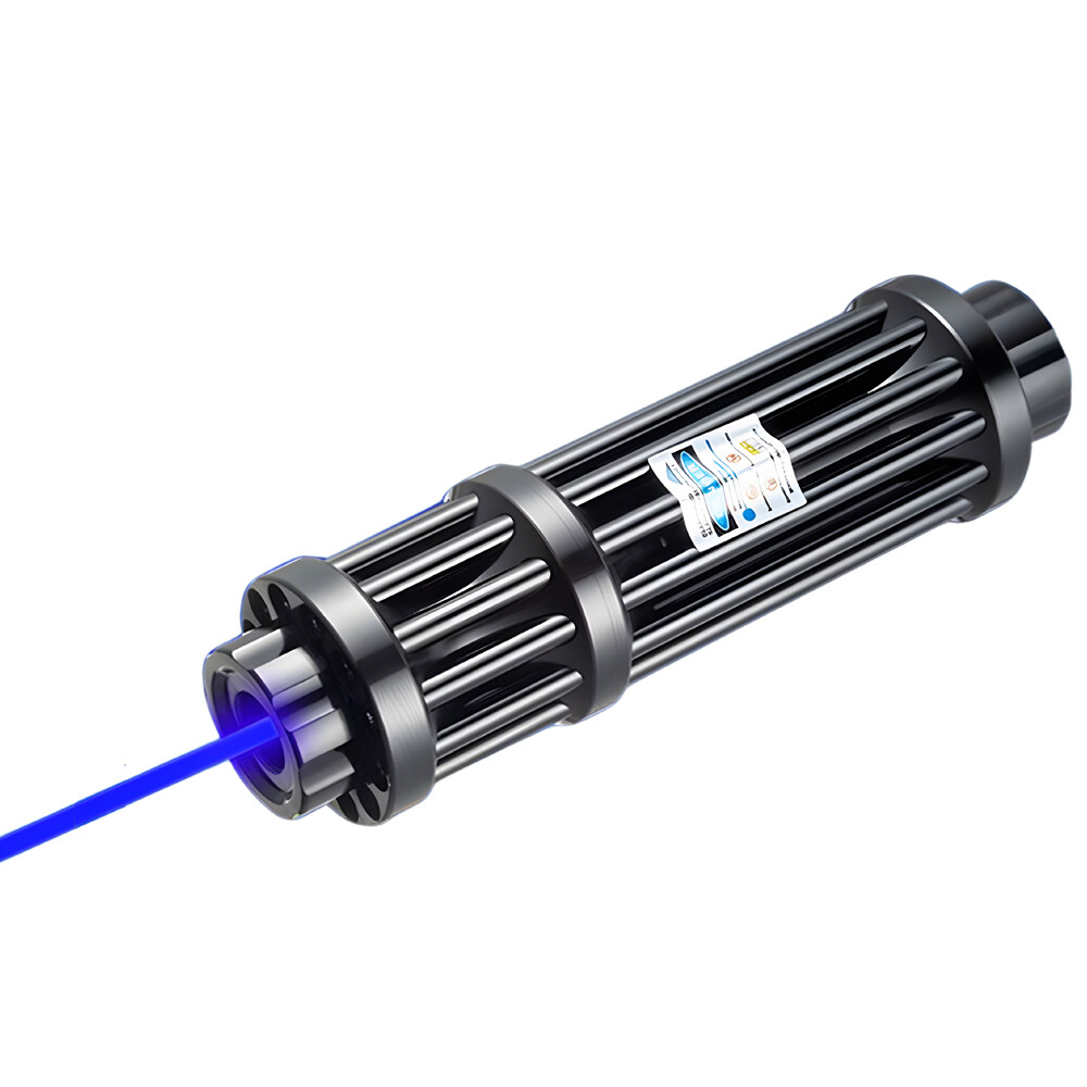5W High Power Adjustable Blue Burning Laser Pointer Visible Dot Torch Light