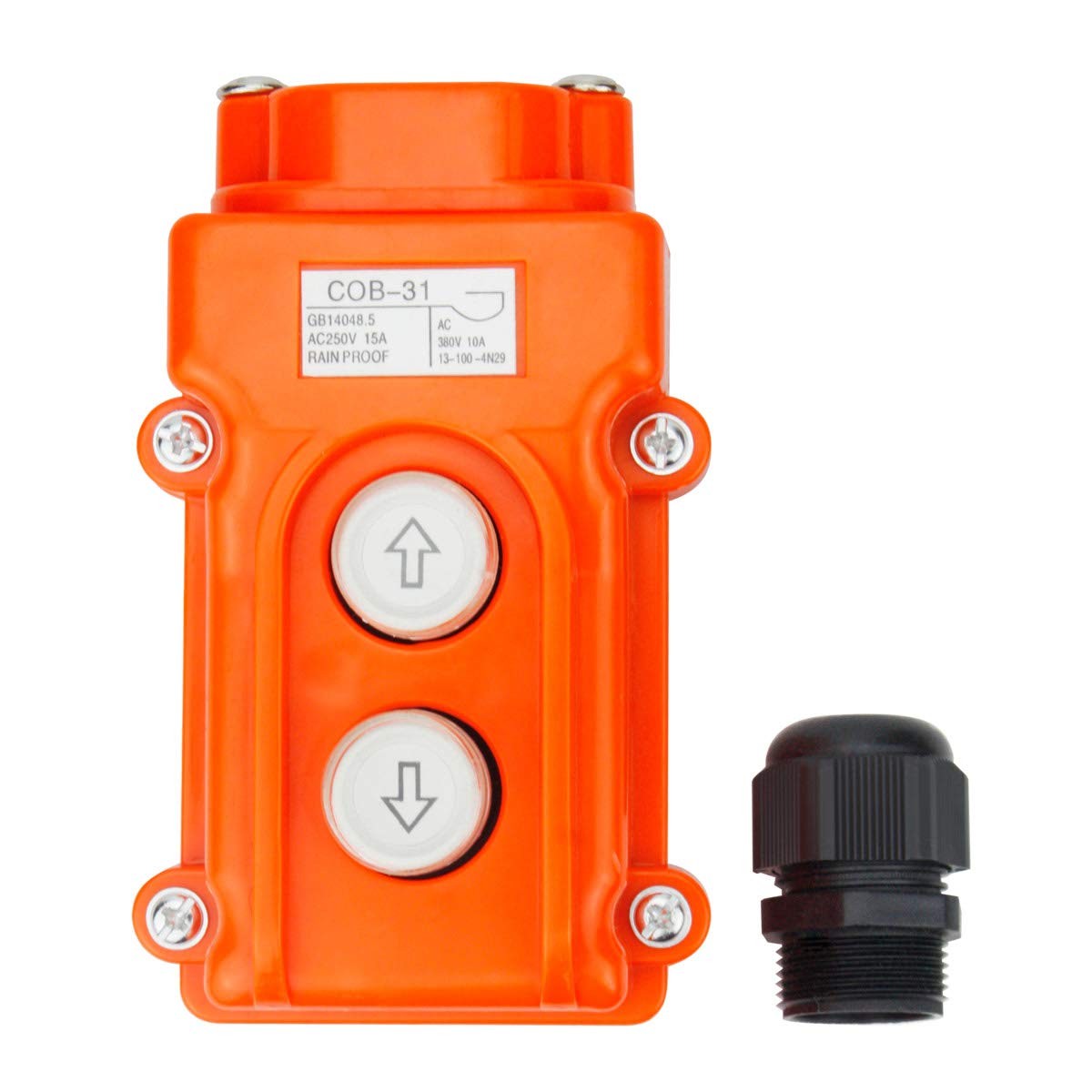 Electrical Buddy Monmentary Up Down Button Hoist Pushbutton Switch COB31 AC25...