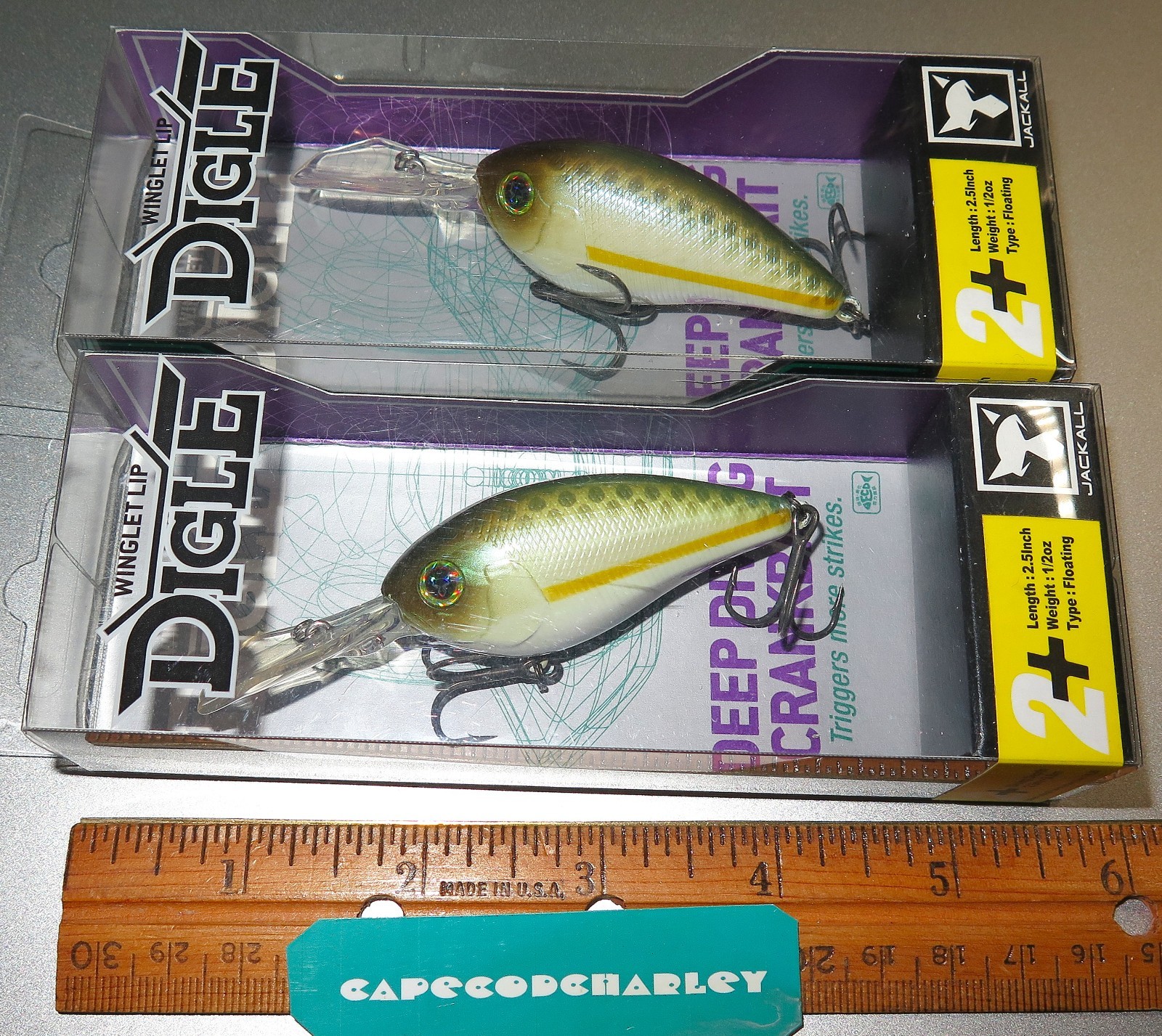 Lot of Two (2) JACKALL DIGLE Winglet Lip lures NEW 331