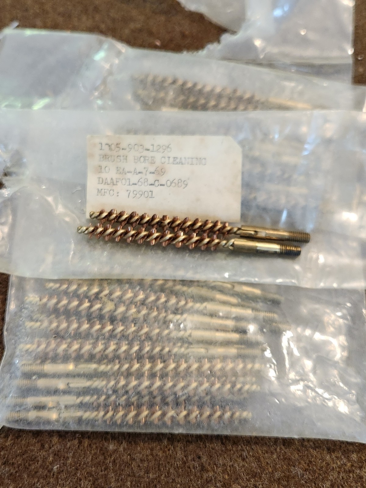 2 pcs. 1968 Dated Vietnam Era 556 Cleaning Brush Military M16A1