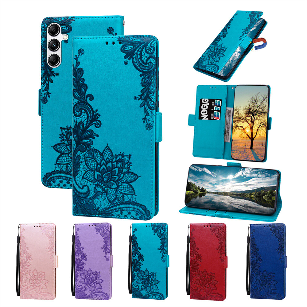 PU Leather Flip Card Wallet Phone Case For Samsung Galaxy A17 A26  A36