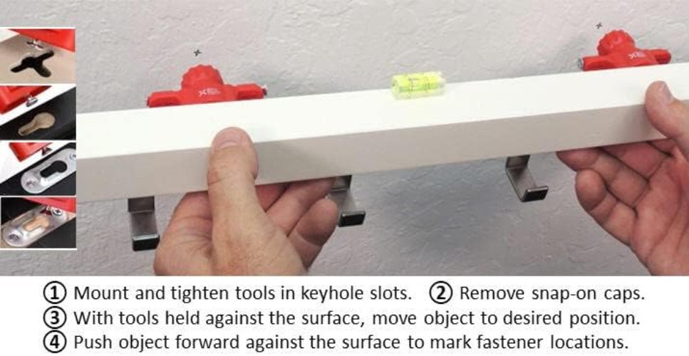 Picture & Frame Hanging Tool with Recessed Marker - 1000+ High-Visibility Marks