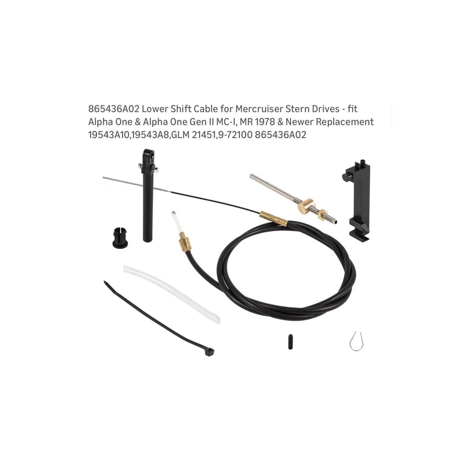 Lower Shift Cable Kit For Mercruiser Alpha One Gen II Sterndrive 1983-1990