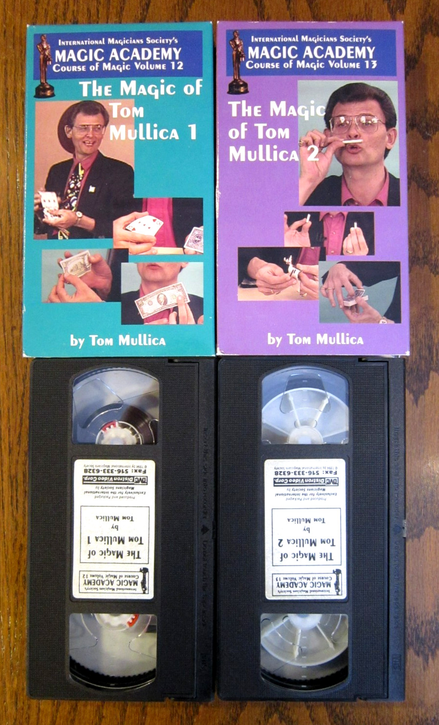 Magic Tricks Magic of Tom Mullica - 2 VHS Videos - 30 Minutes each - 1994