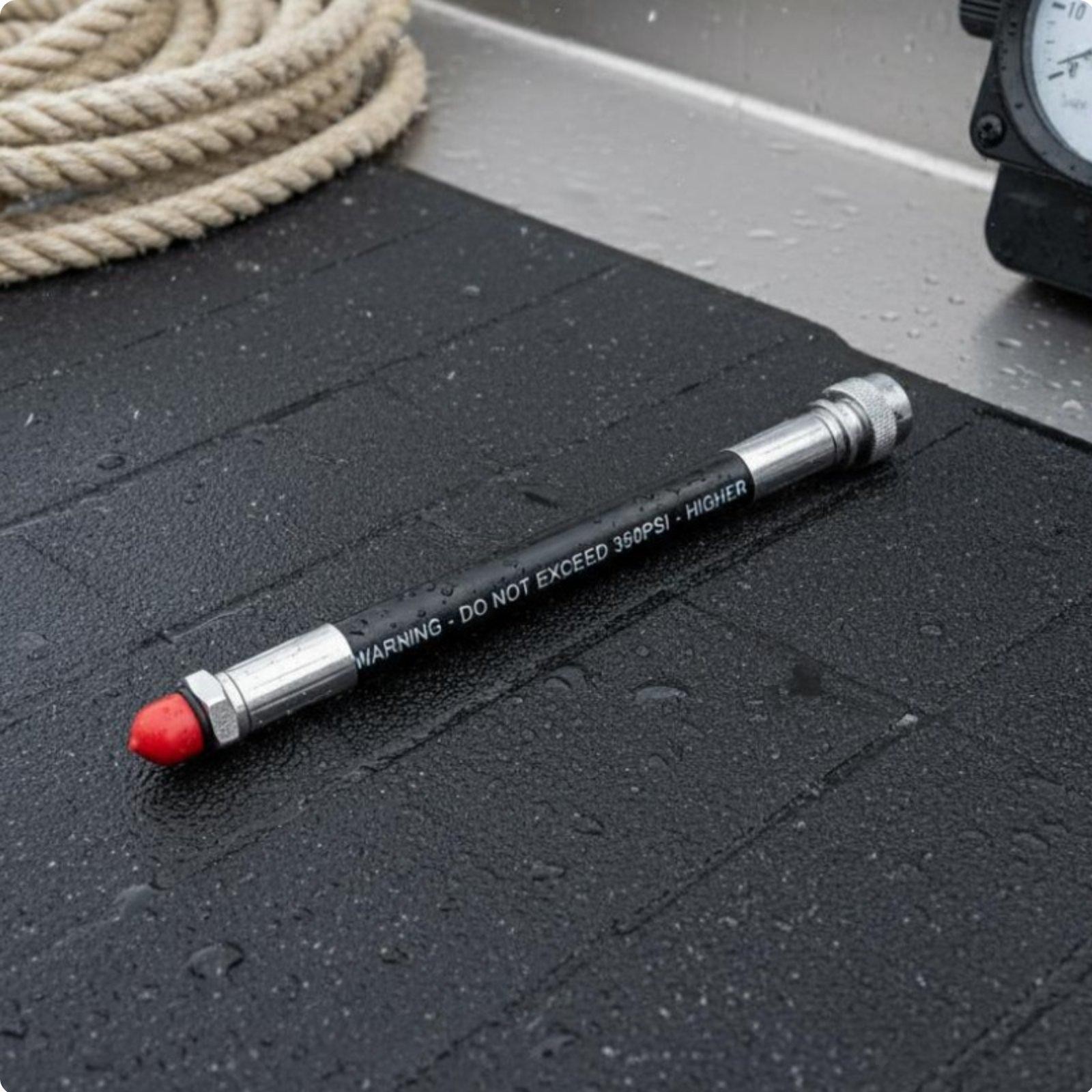 Low Pressure Diving Lp Hose Quick Disconnect Inflator Rubber Mesh Scuba