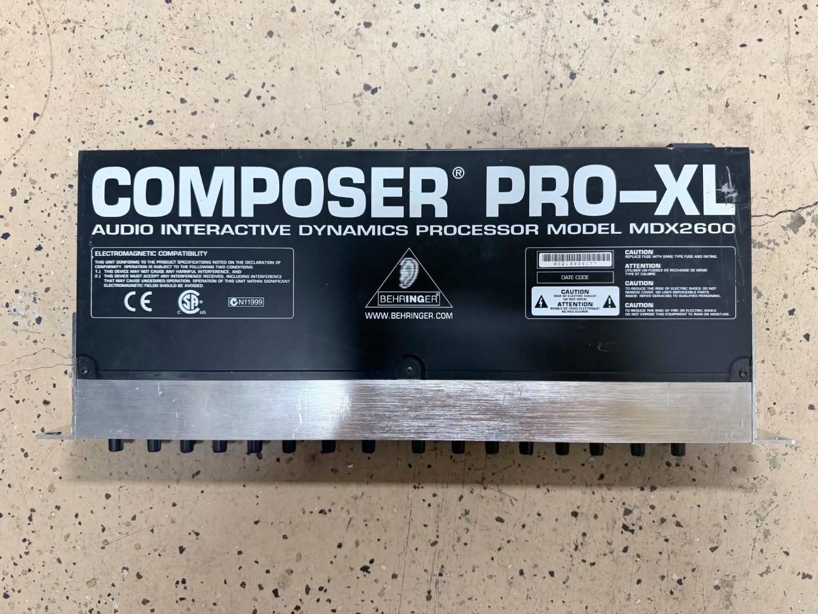 Behringer Composer PRO-XL MDX2600 XLR Analog Compressor Limiter | Tested Working