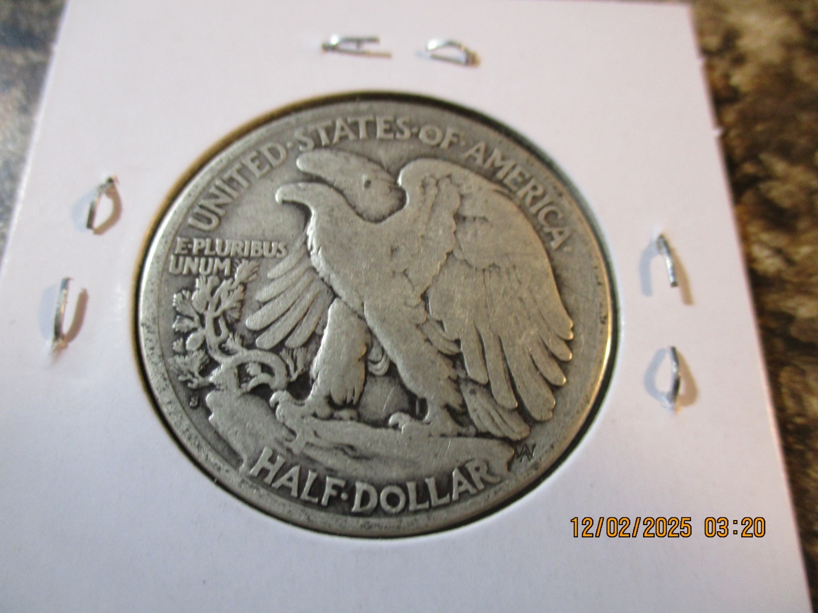 1918-S WALKING LIBERTY SILVER HALF DOLLAR FINE 86