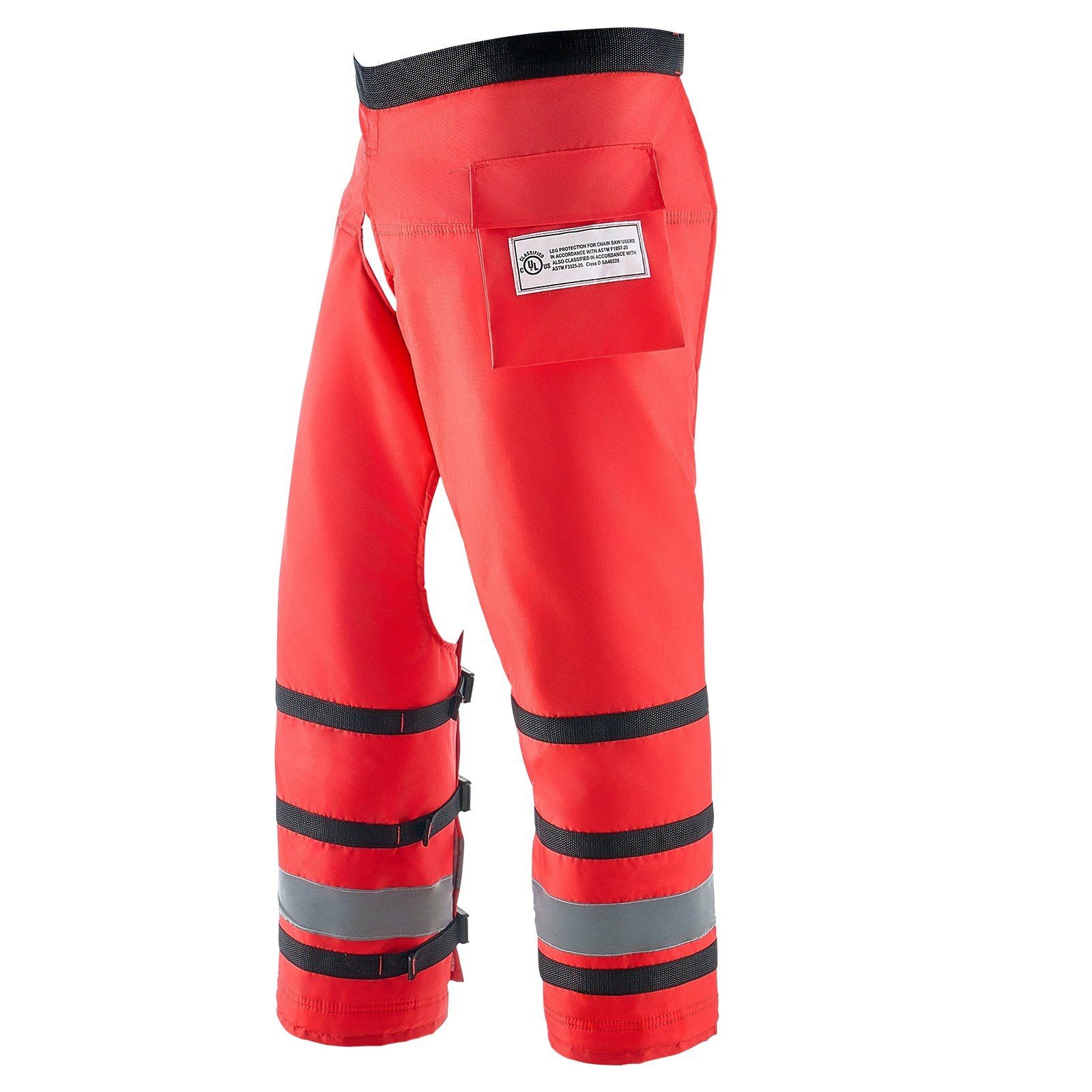 Chainsaw Chaps Wrap, 8 Layers, Class D, Adjustable Waist Belt, 420D Nylon