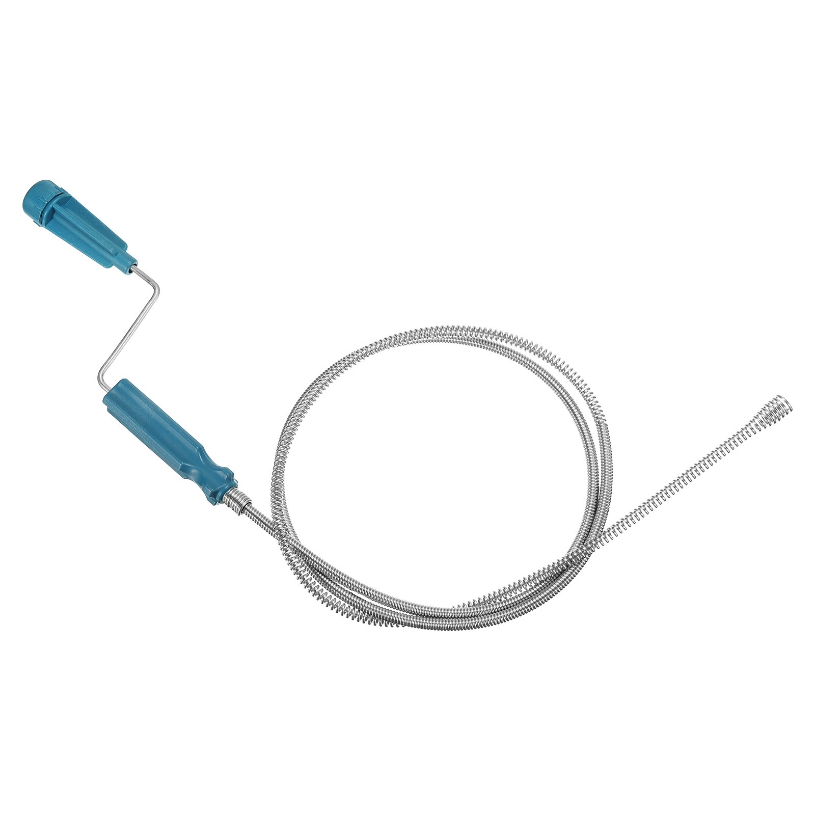 Drain Augers 1.4m Stainless Steel Drain Clog Remover Tool Blue