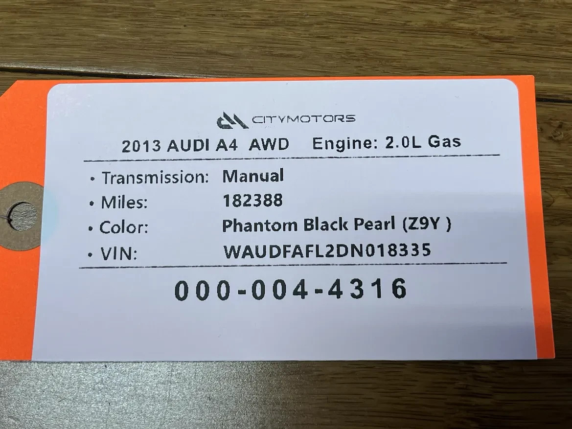 2013-2014 Audi A4 8K 2.0L AWD Engine ECM Electronic Control Module Unit OEM