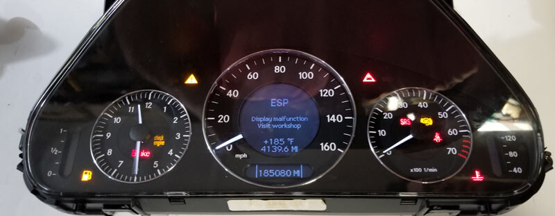MERCEDES C S CLASS CLK INSTR CLUSTER SOFTWARE & ODOMETER CALIBRATION SERVICE