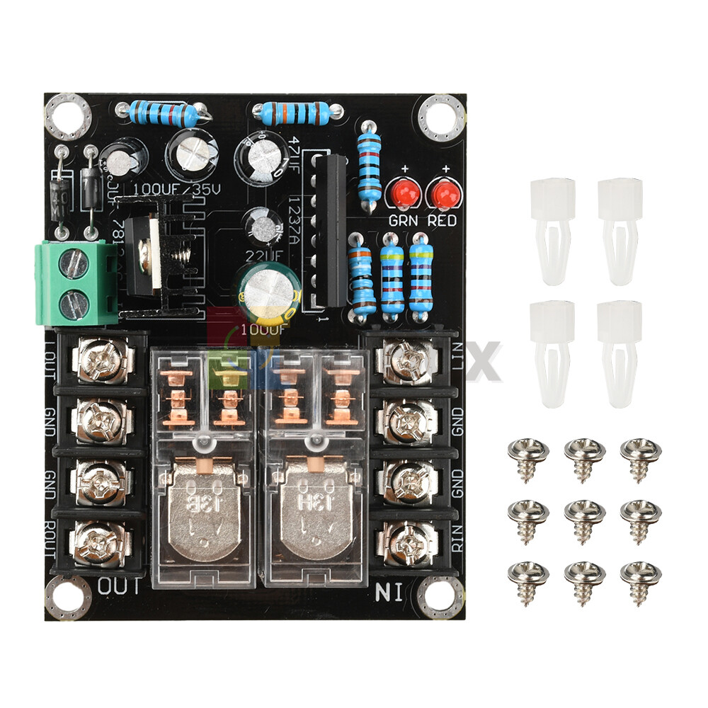 UPC1237 Stereo Speaker Protection Board Delay Boot Circuit Module 12V-18V 300W*2