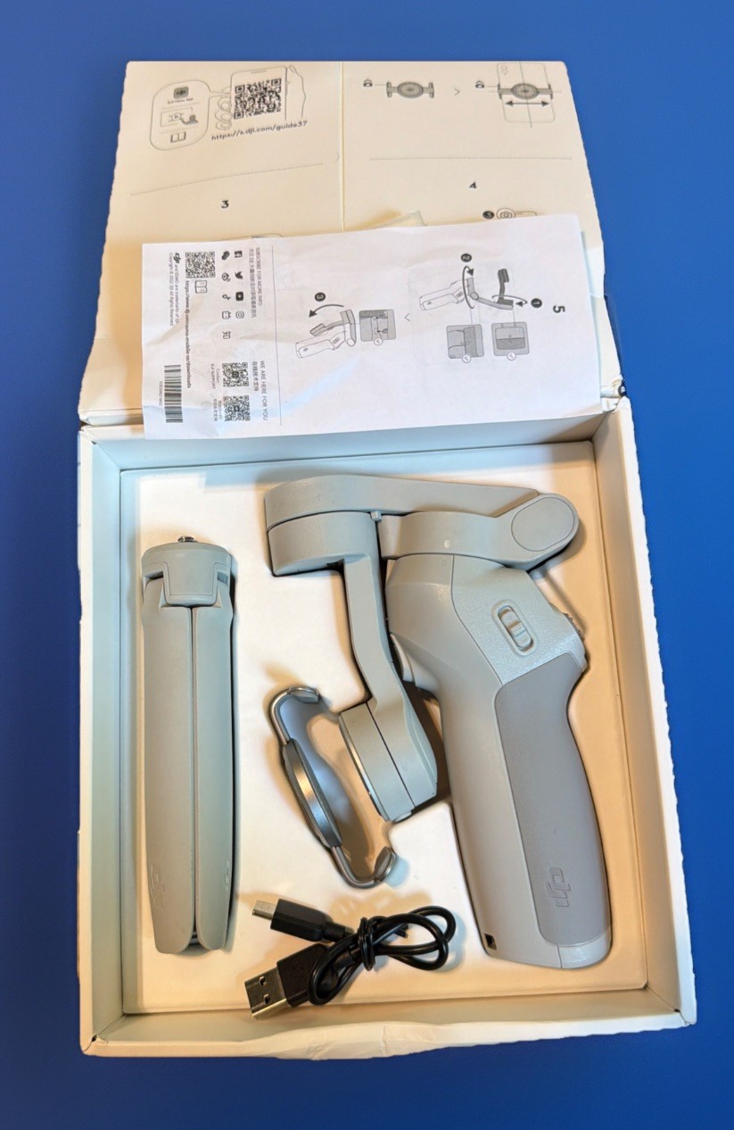 DJI Osmo Mobile SE Smartphone Gimbal Stabilizer Light Gray Open Box