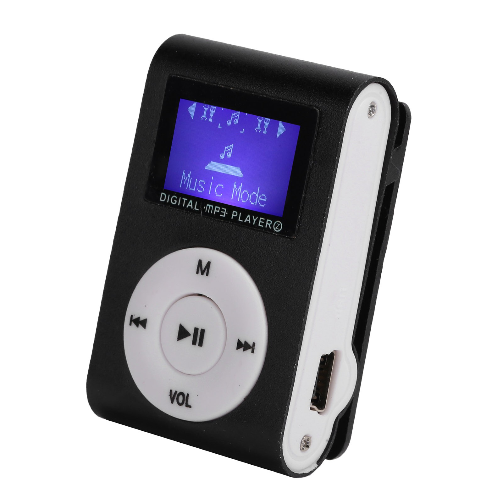 Portable Mini MP3 Music Playerorts BackClip LCD Screen MP3 Support Memory BEA