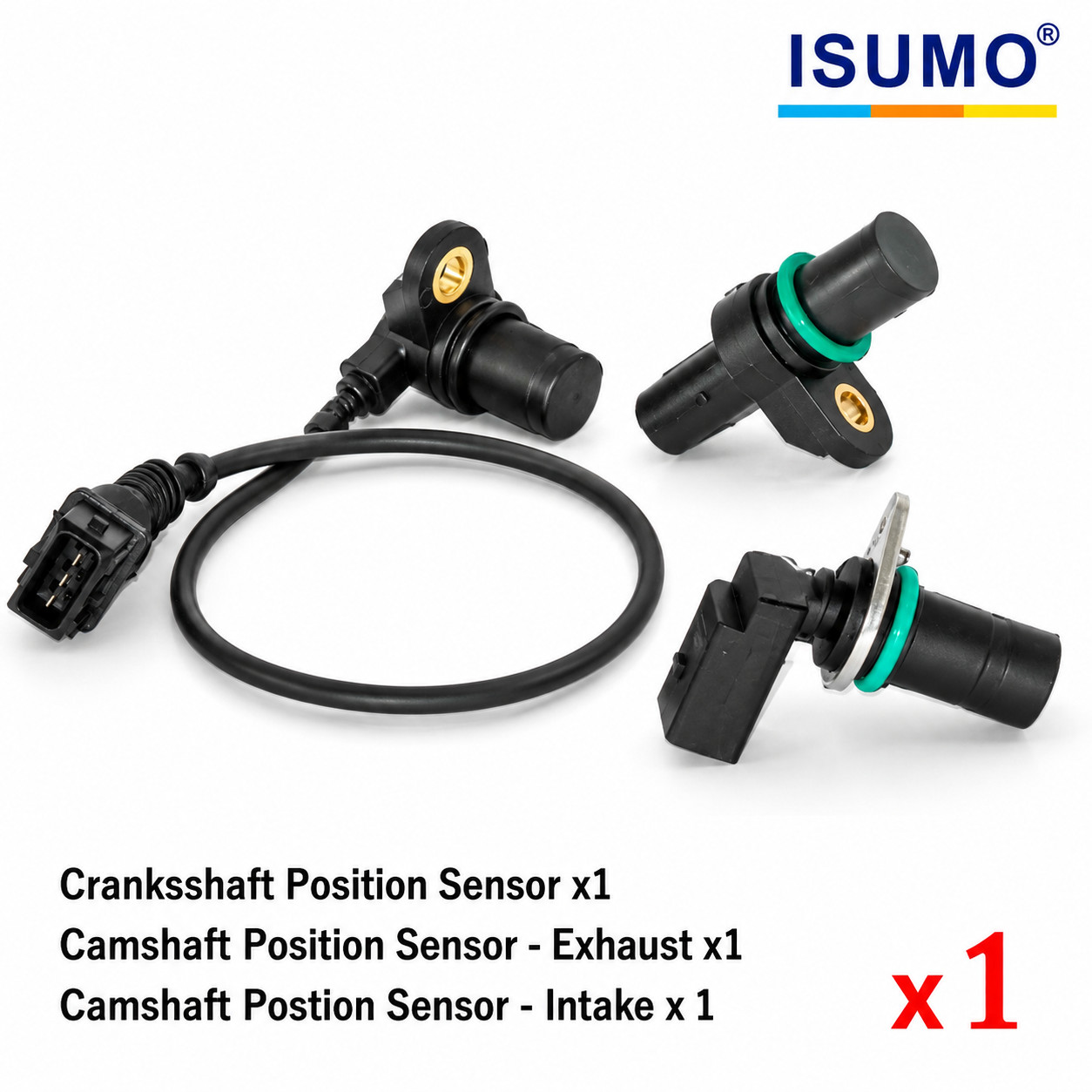 Crankshaft Intake Exhaust Camshaft Position Sensor Kit For BMW 1999-2006