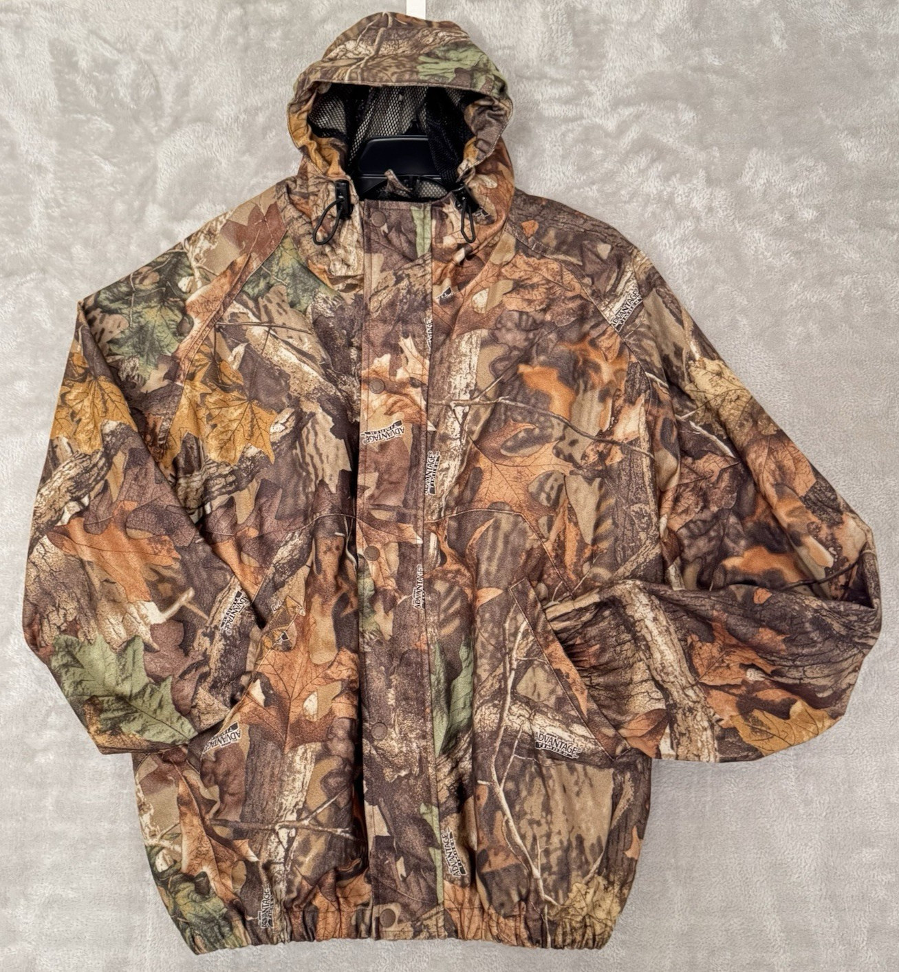 Mad Dog Gear Jacket Mens M Advantage Timber Camo Waterproof Hunting Gorpcore Vtg
