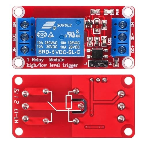 GTIWUNG 10Pcs DC 5V Relay Module 1-Channel