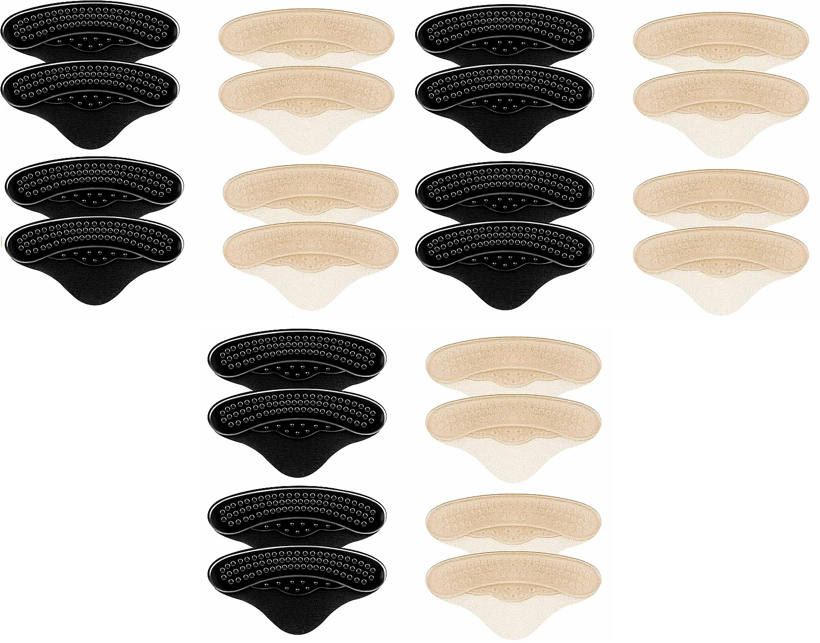 Heel Pads for Anti Slip, Comfort Soft Gel Heel Grips for Shoes, 12pk