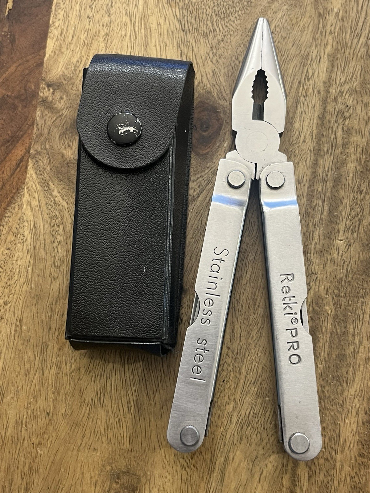 Generic Multitool Stainless Steel Knife Fish Scaler Pliers, w\Sheath