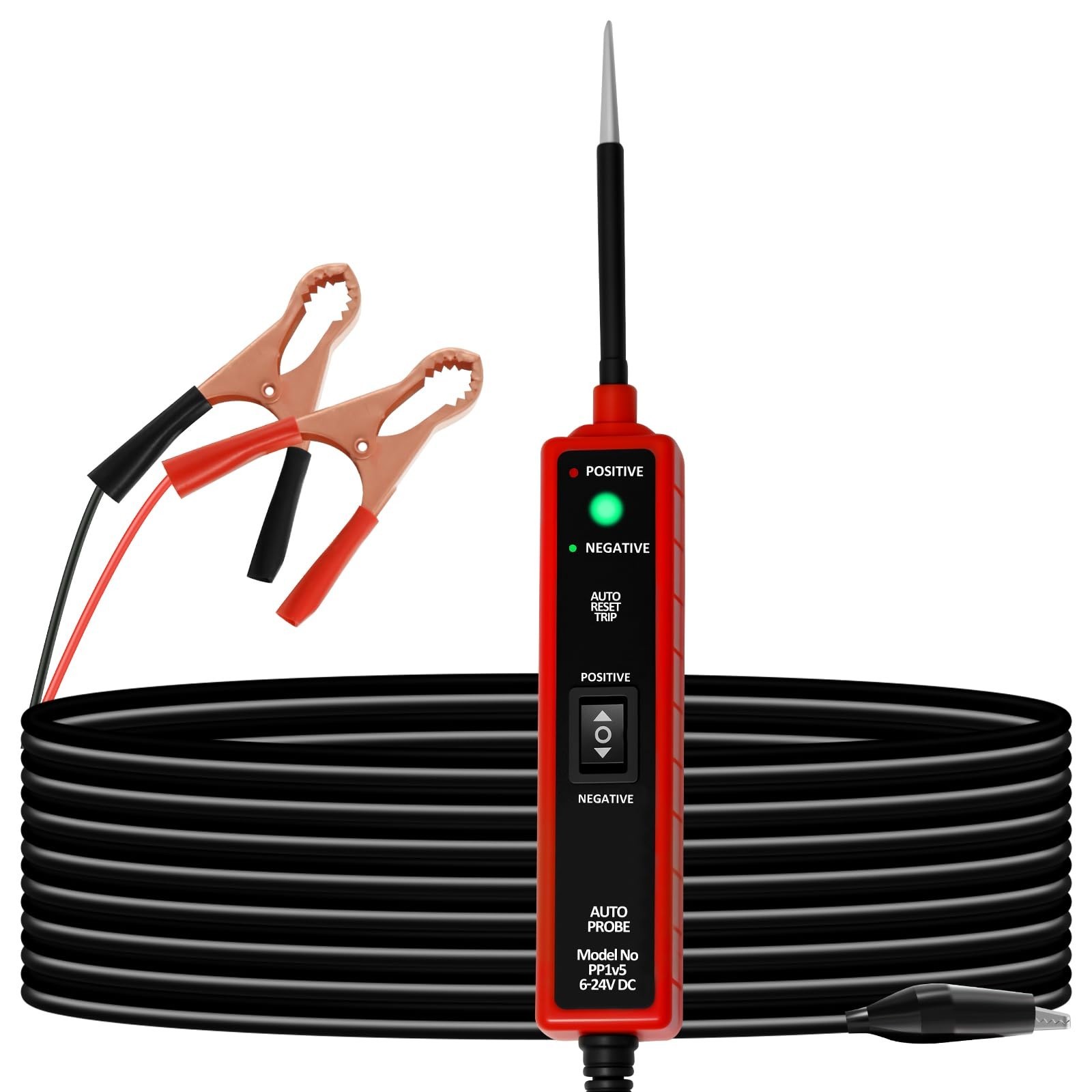 Power Circuit Probe Tester 6V-24V DC, Automotive Circuit Tester with 13.5ft L...