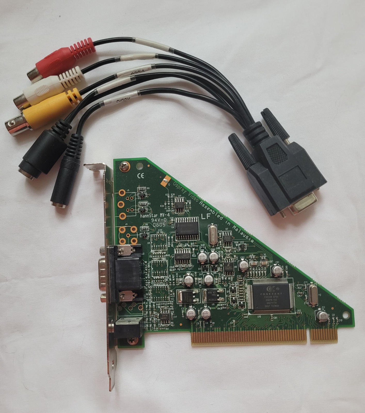 Osprey Viewcast Video Capture Card 22-02028-03 with Breakout Cable