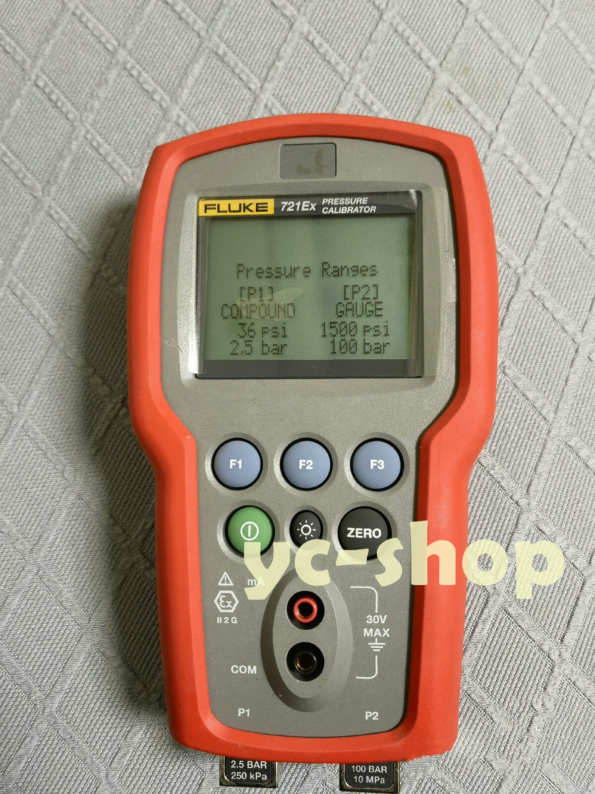 1pc Used FLUKE 721Ex Intrinsically Safe Pressure Transmitter tested good