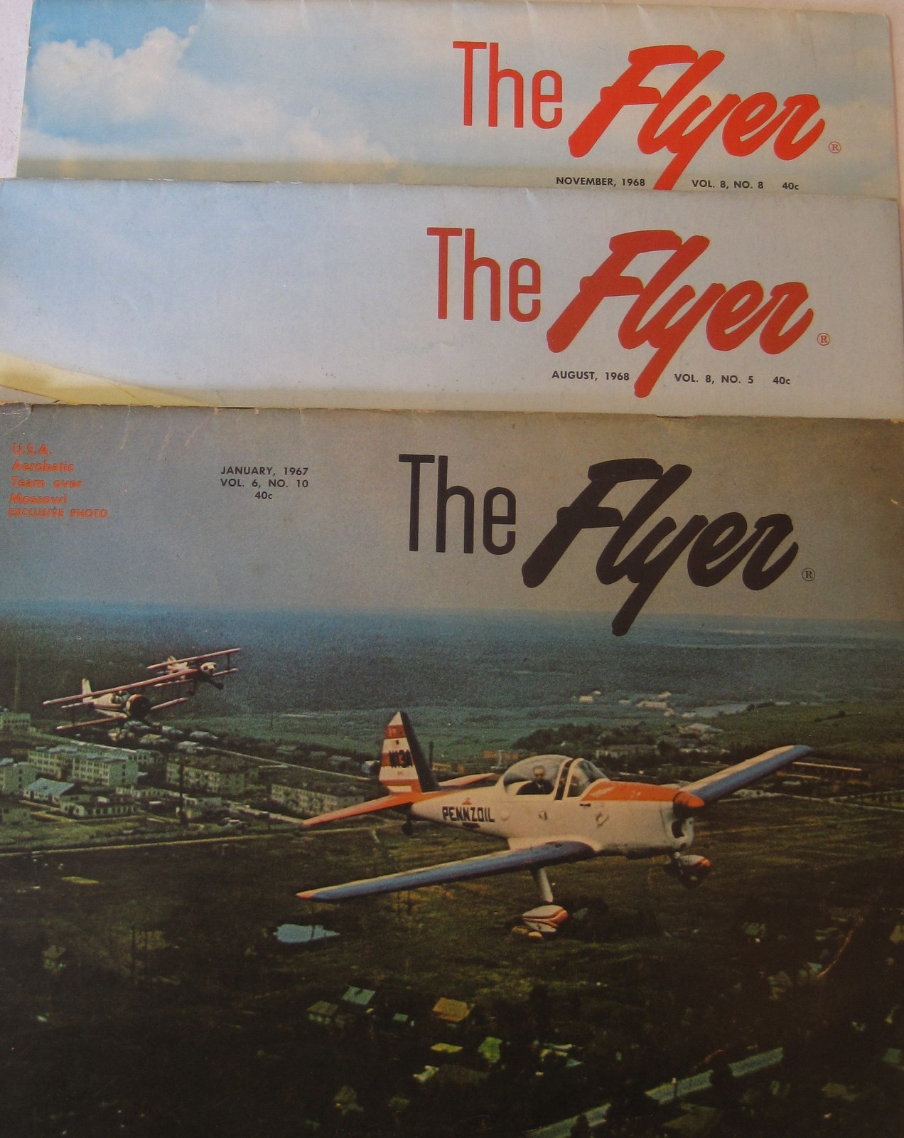 1967 The Flyer January Isue & 1968 The Flyer August & November Issues