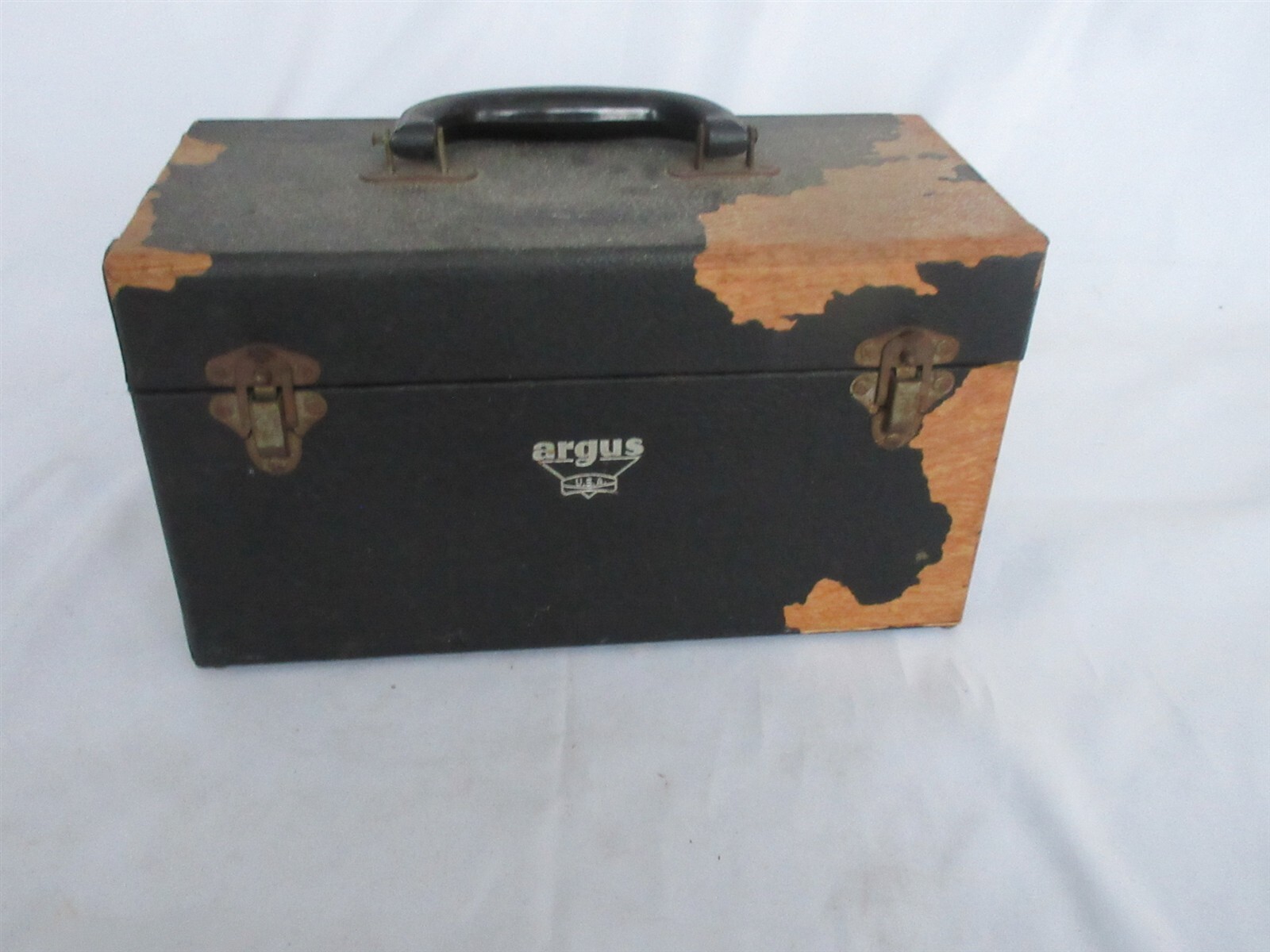 vintage ARGUS PA-100 Slide Projector with wooden case - works 1940's